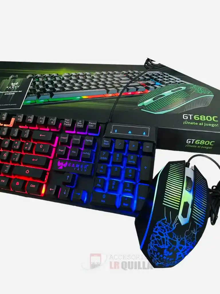 Combo Gamer Teclado Y Mouse Rgb