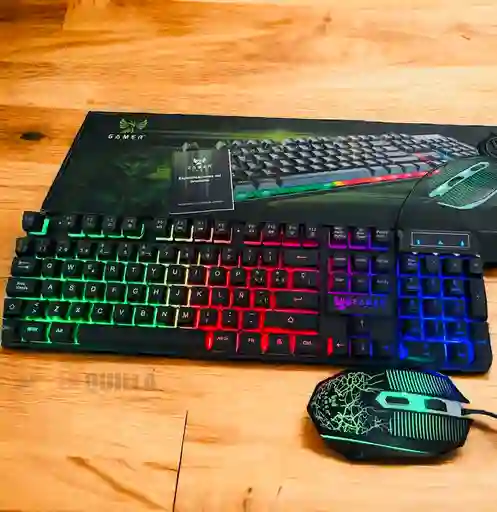 Combo Gamer Teclado Y Mouse Rgb