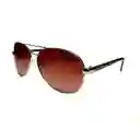 Gafas De Sol Fossil Original Navegador Outlook 66353598 Dorado Con Lente Marron Talla 65mm