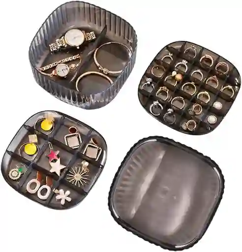 Joyero Organizador De Joyas Anillos Relojes Con 3 Niveles