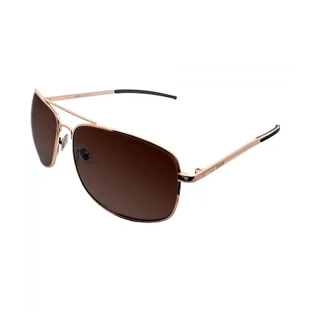 Gafas De Sol Fossil Original Navegador Outlook 66353615 Color Oro Rosa Y Lente Marrón Talla 52mm