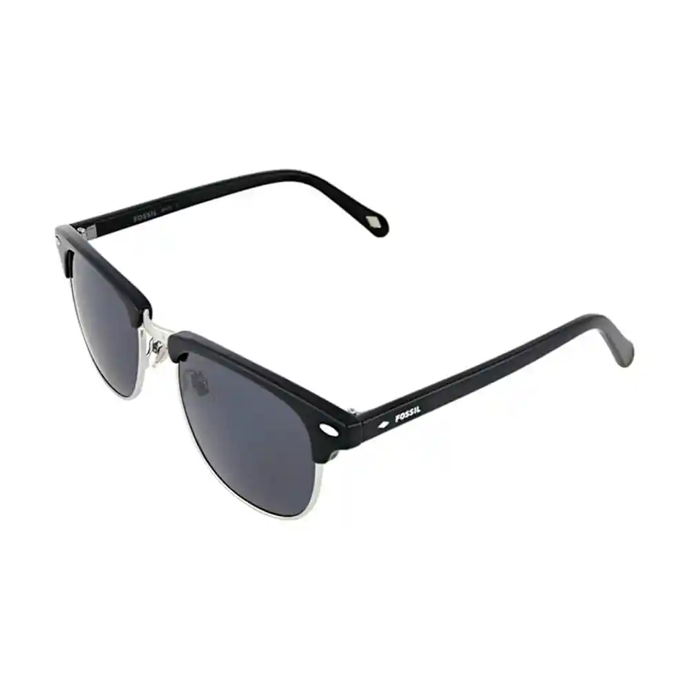 Gafas De Sol Fossil Original Cuadradas Outlook X80079 Unisex Color Negro Talla 52mm