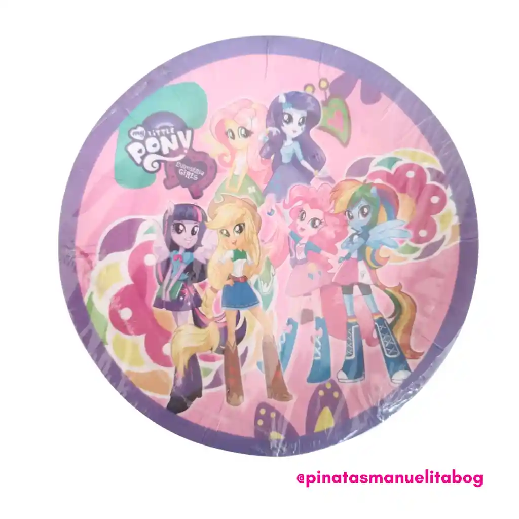 Paquete Platos My Little Pony X 12 Und