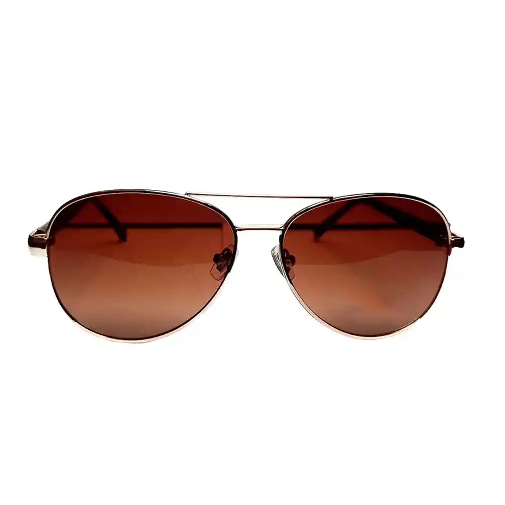 Gafas De Sol Fossil Original Navegador Outlook 66353598 Dorado Con Lente Marron Talla 65mm