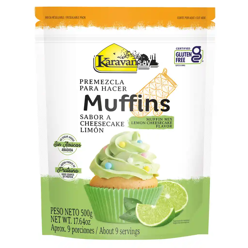 Premezcla Para Muffins Limón - Karavansay 500g