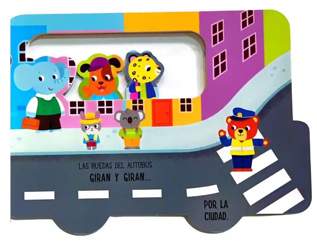 Libro Infantil Interactivos Las Ruedas Del Autobus Niños