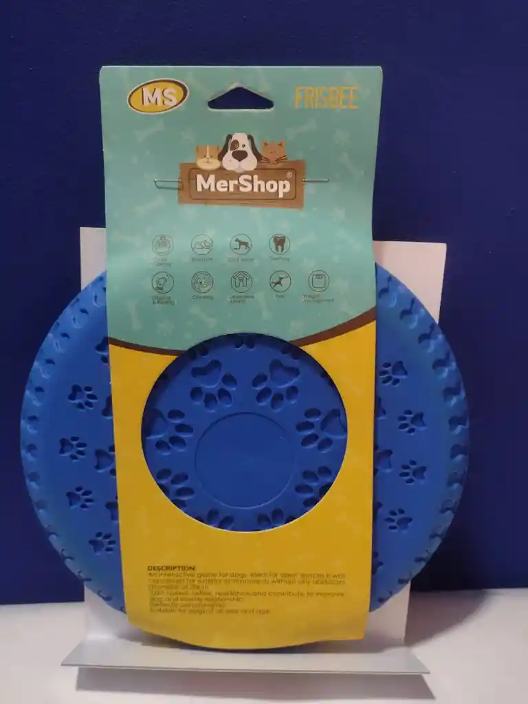 Frisbee Clásico - Plástico Para Perros Color Azul