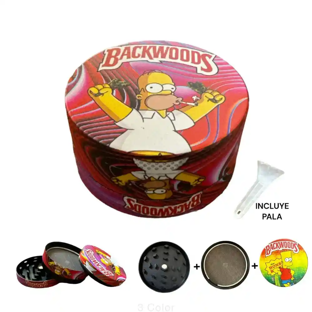 Rascador Grinder Metalico Backwoods Los Simpson 2 Pisos