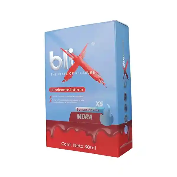 Lubricante Intimo Blix Sensacion Fria Mora Caja 30 Ml