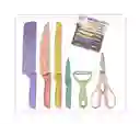 Cuchillos De Cerámica En Colores Pastel, Afilados Y Elegantes