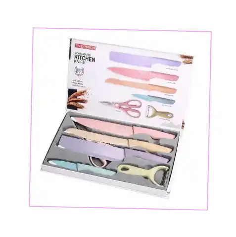 Cuchillos De Cerámica En Colores Pastel, Afilados Y Elegantes