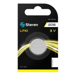 Steren - Bateria De Litio De 3 Volts 80mah Tipo Boton