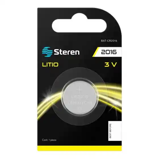 Steren - Bateria De Litio De 3 Volts 80mah Tipo Boton