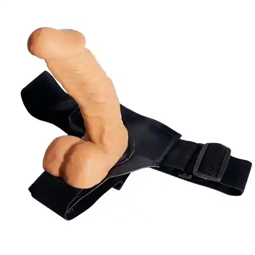 Arnés Con Dildo 20 Cm Realista Articulado Y Flexible Axel