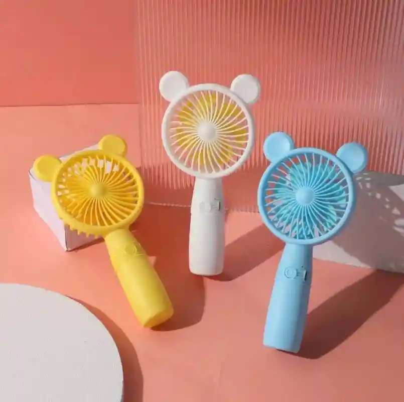 Mini Ventilador De Mano Recargable Con Soporte