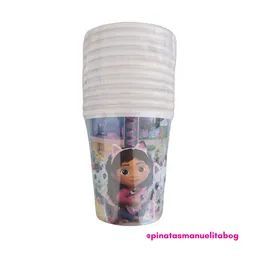 Paquete Vasos Gabbys Dollhouse X 10 Und