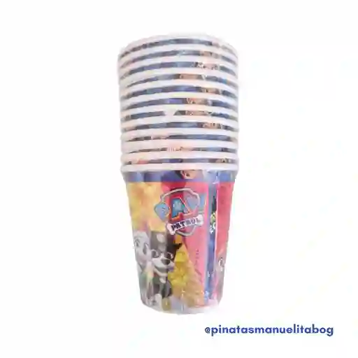 Paquete Vasos Paw Patrol X 10 Und