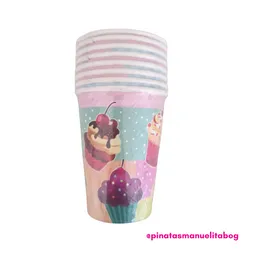 Paquete Vasos Cupcakes X 12 Und