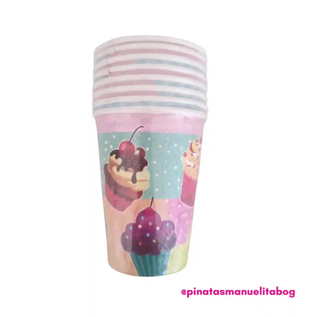 Paquete Vasos Cupcakes X 12 Und