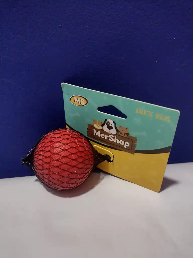 Pelota Pequeña Bolos Roja Para Perros