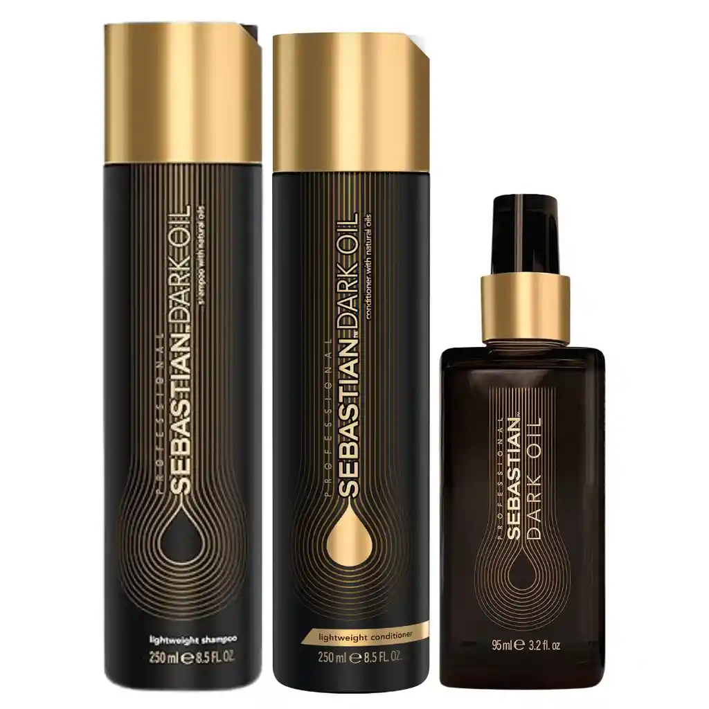 Kit Wella Sebastian Dark Oil Shamp. + Acond. + Aceite