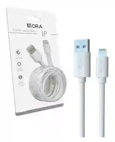 Cable 2,1a Cab179 Blanco, Usb A Iphone