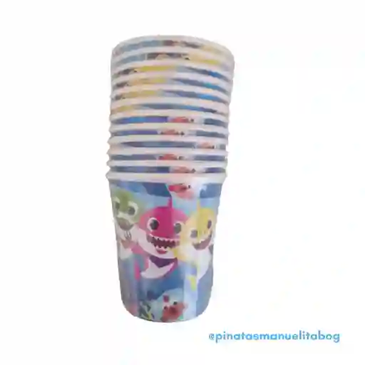 Paquete Vasos Baby Shark X 12 Und