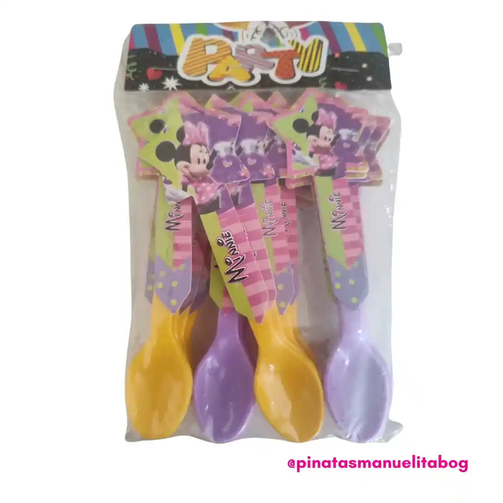 Paquete Cucharas Minnie X 18 Und