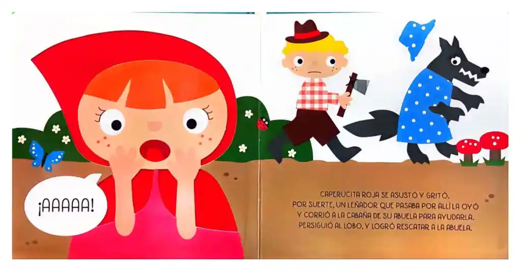 Libro Infantil Sentir Y Descubrir Caperucita Sensorial Niños