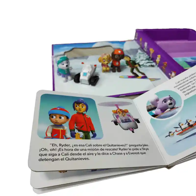 Libro Infantil Paw Patrol Con 4 Figuras Y Cuento Niños