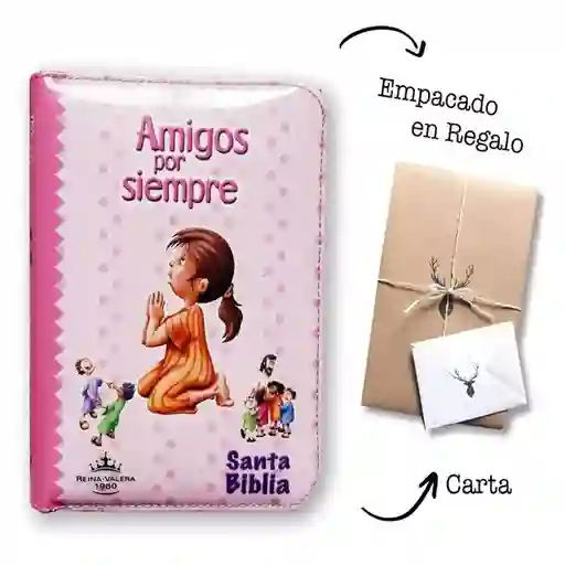 Biblia Amigos Por Siempre Con Cierre Rosada Rvr 1960 – Niñas