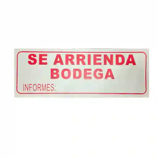 Paquete De Aviso Pequeño Se Arrienda Bodega