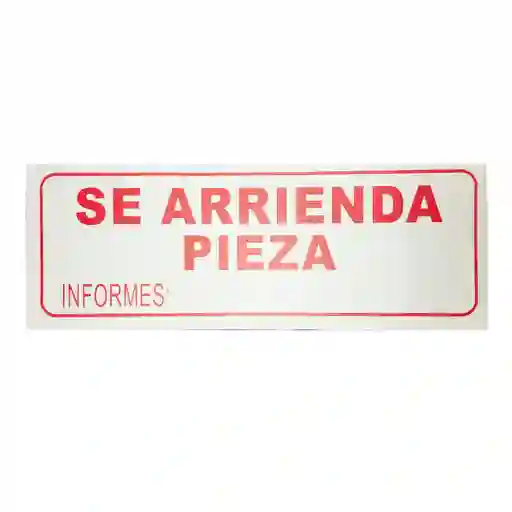 Paquete De Aviso Pequeño Se Arrienda Pieza