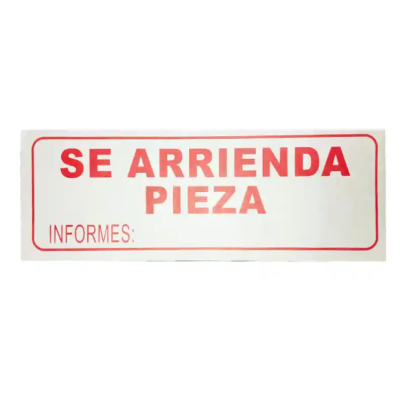 Paquete De Aviso Pequeño Se Arrienda Pieza