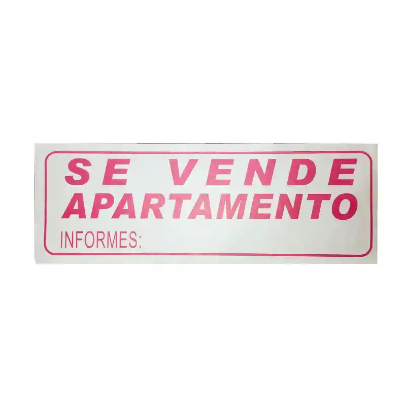 Paquete De Aviso Pequeño Se Vende Apartamento