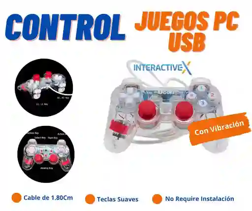 Control Juegos Pc Usb / Control Vibracion Usb