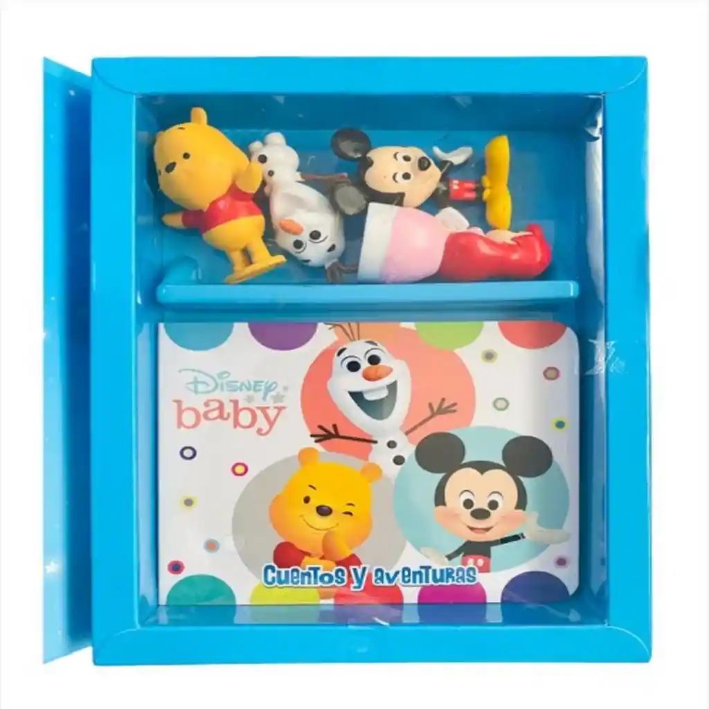 Libro Infantil Disney Baby Con 4 Figuras Para Niños