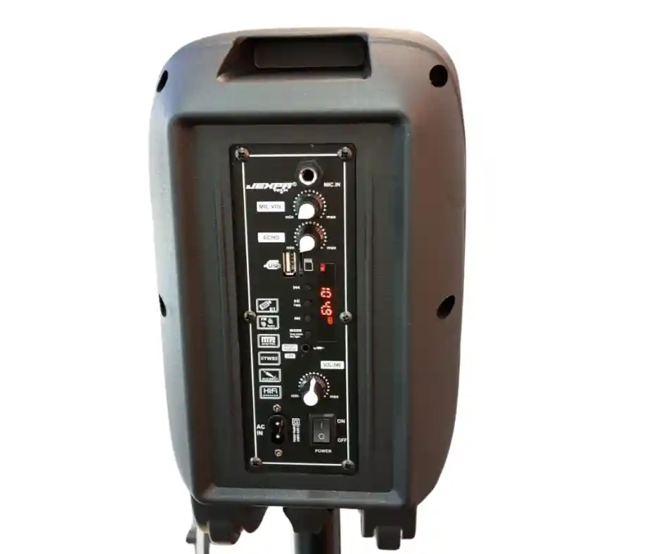 Cabina De Sonido 6,5" Jexpa Incluye Cable Grabadora Y Microfono Jx15