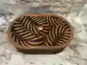 Caja De Madera Ovalada Mediana