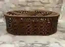 Caja De Madera Ovalada Mediana