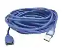 Cable Extensión Usb Azul Blindada De 3 Metros Macho Hembra 3.0