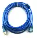 Cable Extensión Usb Azul Blindada De 3 Metros Macho Hembra 3.0