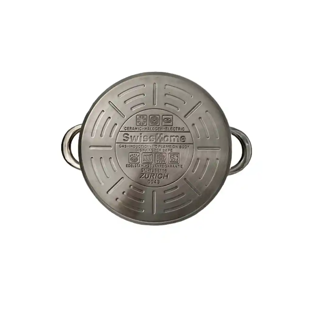 Bateria De Ollas Acero Inoxidable De 13 Piezas Swisshome