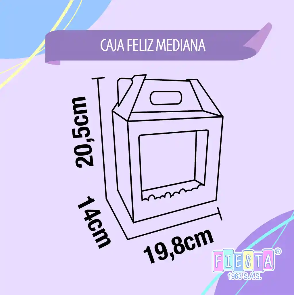 Caja Feliz Mediana Con Sorpresa Oso Cfm03