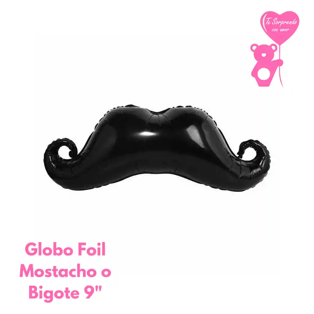 Globo Foil Mostacho O Bigote 9"