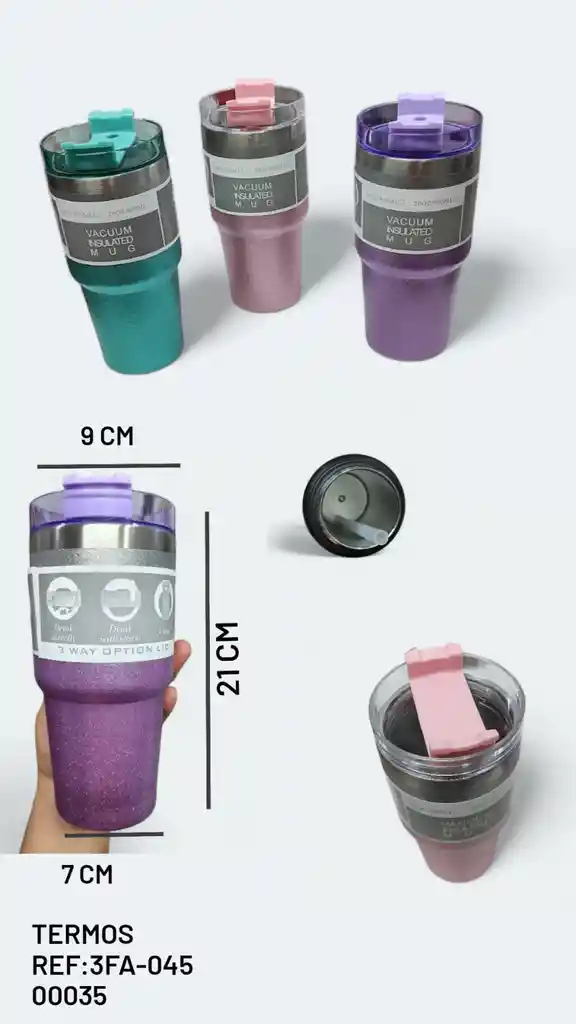 Vaso Termo En Acero Inoxidable