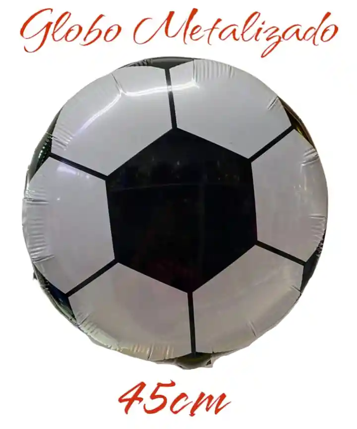 Globo Metalizado Balón Fútbol (unidad)