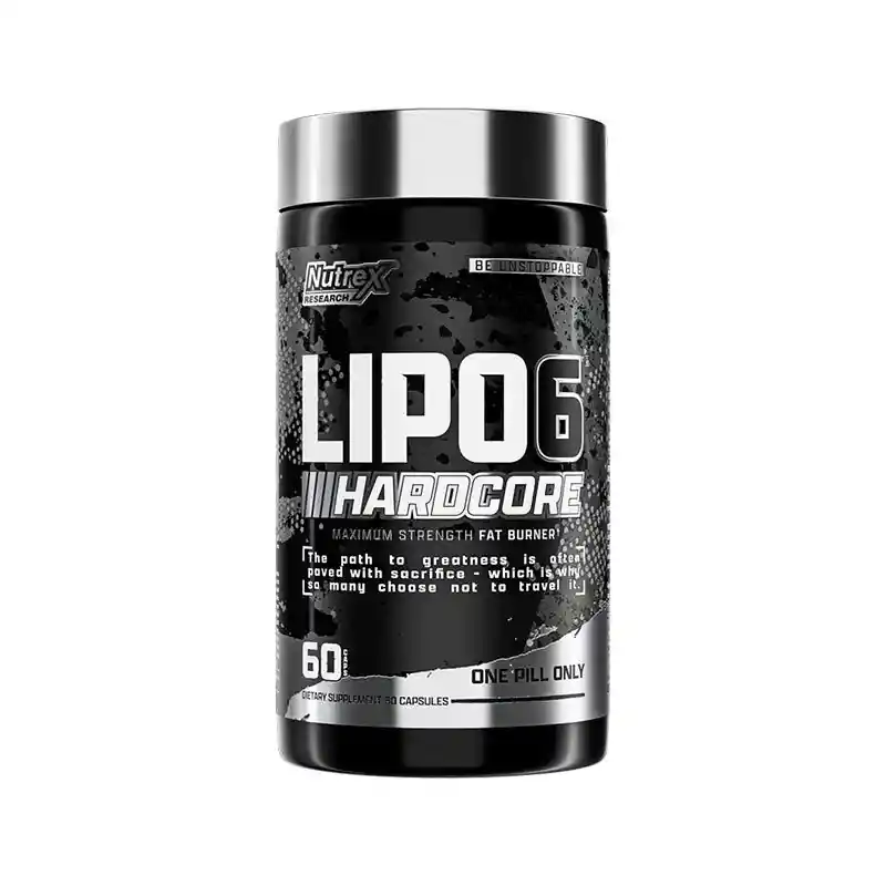 Lipo 6 Black Hardcore 60 Caps Maximun Fat Burner De Nutrex