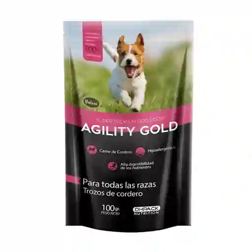 Agility Gold Alimento Humedo Para Perro Trozos De Cordero