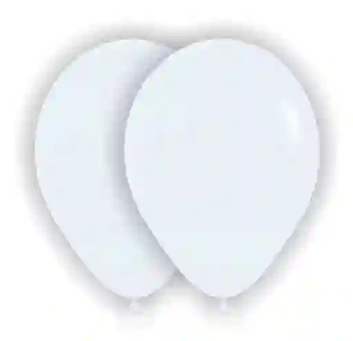 Bombas Globos Convencional Blancas R12 X 10und